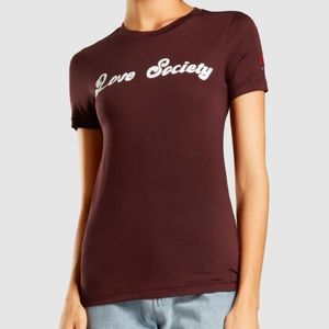 Ganni Love Society Tee Shirt